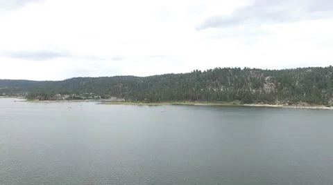 Big Bear Lake Slow Pan Video stock 54643322