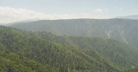 Big Bear Lake Valley view during noon. Stock Footage 72992650