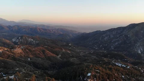 Big Bear Mountain Sunset Video stock 101079068