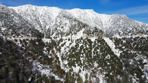 Big Bear Snow Mountain Pass 2 Stock Footage 231069317