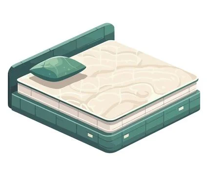 Big bed design Stock Illustration