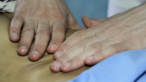 Big belly massage Stock Footage 64774354