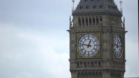 Big Ben against a cloudy sky Stock Footage 83606861