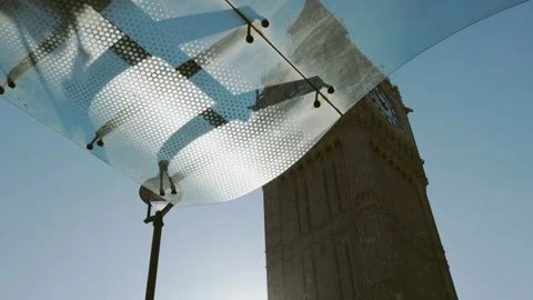 Big ben from angle Stock Footage 318230008