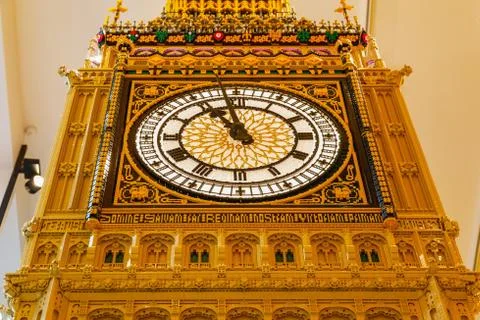 Big Ben Built From LEGO Bricks 스톡 사진