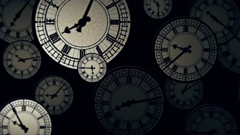 BIG BEN CLOCK HYPNOTIC FUTURE PAST Stock Footage 135680942