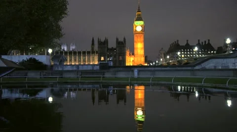 Big Ben Clock Tower and Parliament house Stock Footage 56281266