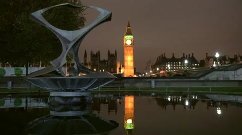 Big Ben Clock Tower and Parliament house Stock Footage 56281290