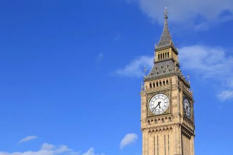 Big Ben clock tower - landmark of London, UK. Foto stock