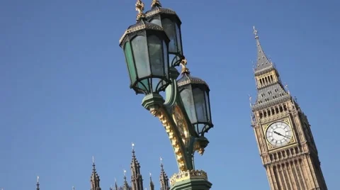 Big Ben Clock Tower, Palace of  Westminster London 1 Stock Footage 47224213