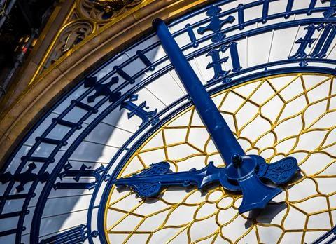 The Big Ben clock tower restored with dials and clock hands repainted Prussia Stock Photos