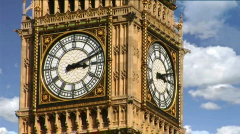 Big Ben Close Up Stock Footage 800934