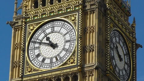Big Ben Close Up Video stock 88989008