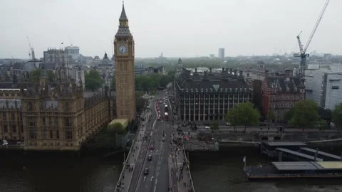 Big Ben Cloudy Day Video stock 274953054