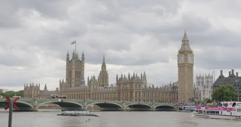 Big Ben cloudy time lapse Stock Footage 200734800
