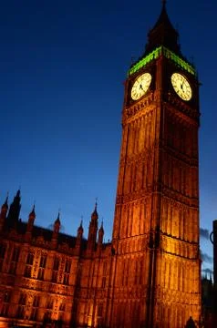 Big Ben at Dusk Stock Photos