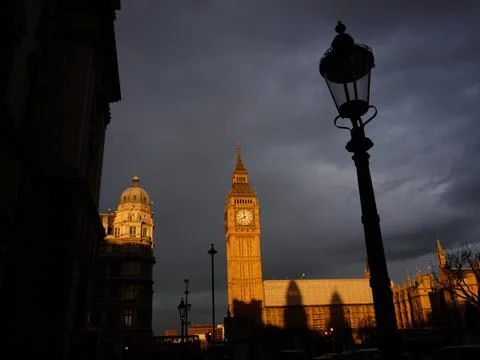 Big Ben Evening Stock Photos