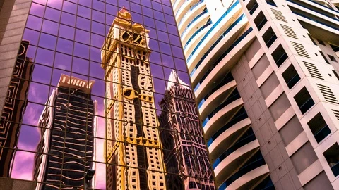 Big Ben Glass reflection timelapse Stock Footage 105677060