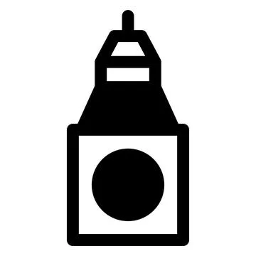 Big ben glyph icon vector illustration isolated on white background Stock Illustration
