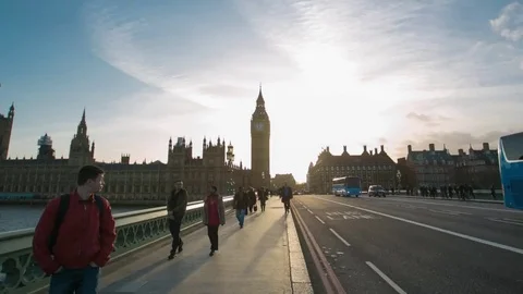 Big Ben Hyperlapse beautiful light Stock Footage 77872434