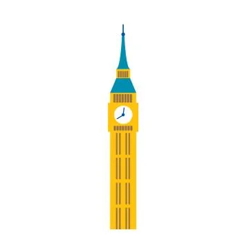 BIG BEN ICON Illustrazione stock