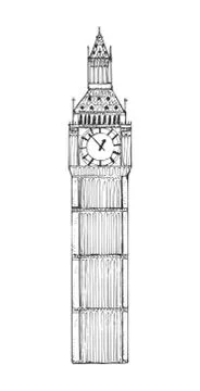 Big Ben illustration Stock Illustration