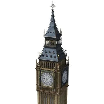 Big Ben Low Poly ~ 3D Model ~ Download #90617326 | Pond5