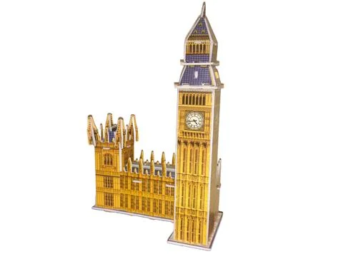 Big Ben made from 3D puzzle Fotos Stock