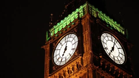 Big Ben at night Stock-Footage 55766679