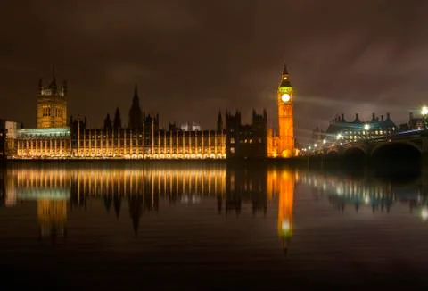 Big ben at night Stock Photos