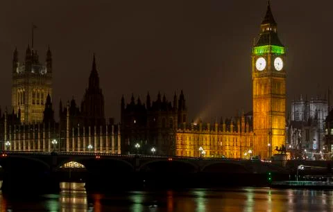 Big ben at night Stock Photos