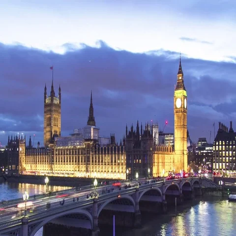 Big Ben Night time-lapse Stock Footage 69482160