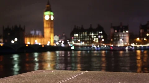 Big Ben Night Time Lapse Stock Footage 82626203
