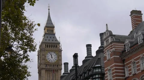 Big Ben panning shot Видео 56735025