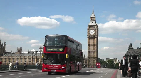 Big-Ben & Parliament  Westminster London Stock Footage