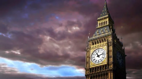 Big Ben. Time lapse Stockbeeldmateriaal 24946799
