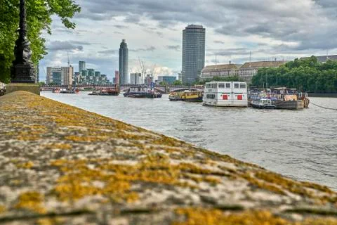 Big ben tower in the river Stock Photos