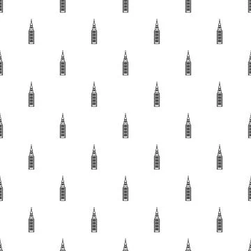 Big ben tower seamless pattern background london design Illustrazione stock