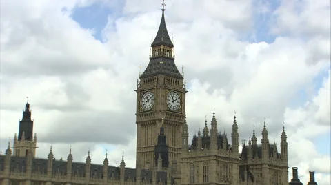 Big Ben Tracking Shot (2) Stock Footage 43453635