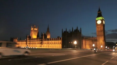 Big Ben Traffic Stock Footage 527214
