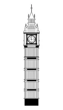 Big Ben vector Illustrazione stock