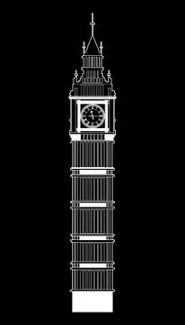 Big Ben vector Stock Illustration