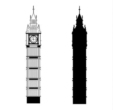 Big Ben vector Stock-Illustration
