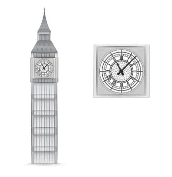 Big Ben vector illustration Stock Illustration