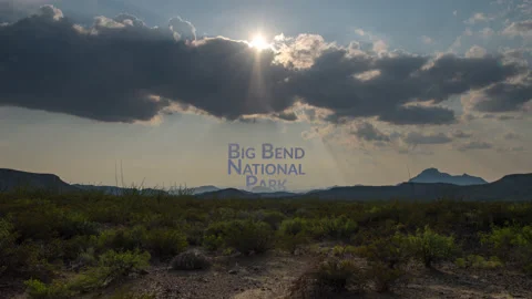 Big Bend Cloudscape Timelapse Stock Footage 166749231