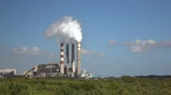Big Bend Power Station And Manatee Viewi, Stock Video