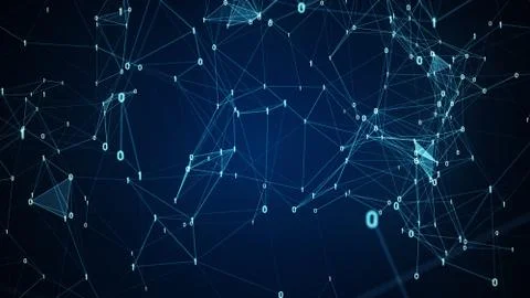 Big Binary Data Connection concept. Stock-Illustration