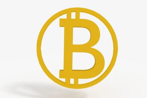 Big Bitcoin sign 스톡 일러스트