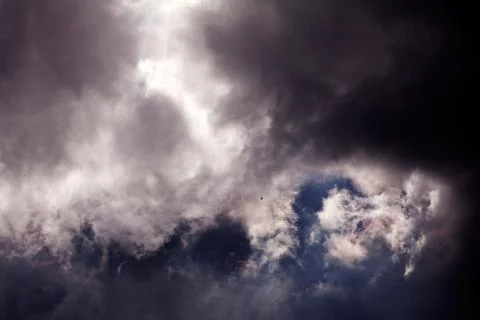 Big black clouds Stock Photos