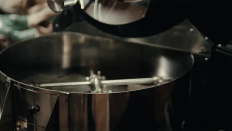 A big black coffee grinder Stock Footage 107989180